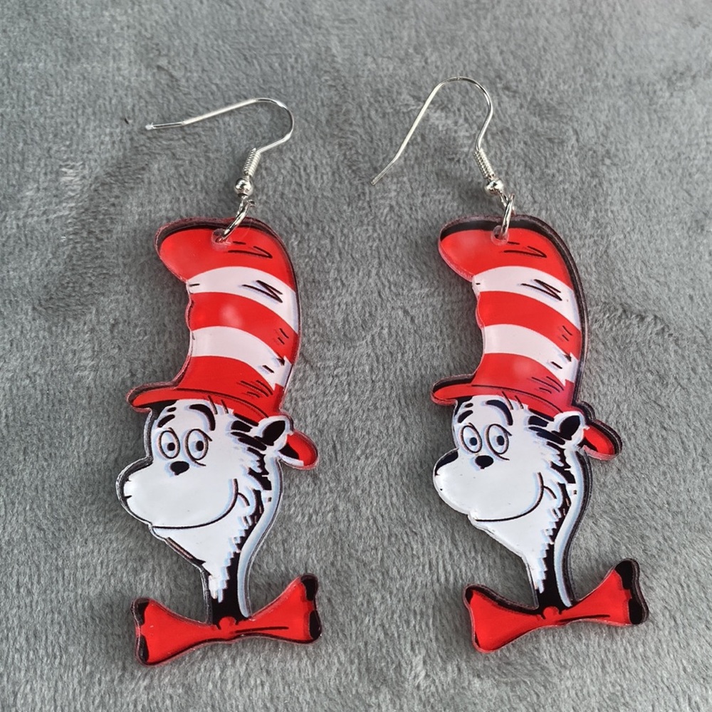 Dr. Seuss Resin Earrings